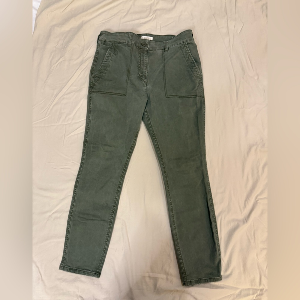 LOFT Army Green utility skinny pants